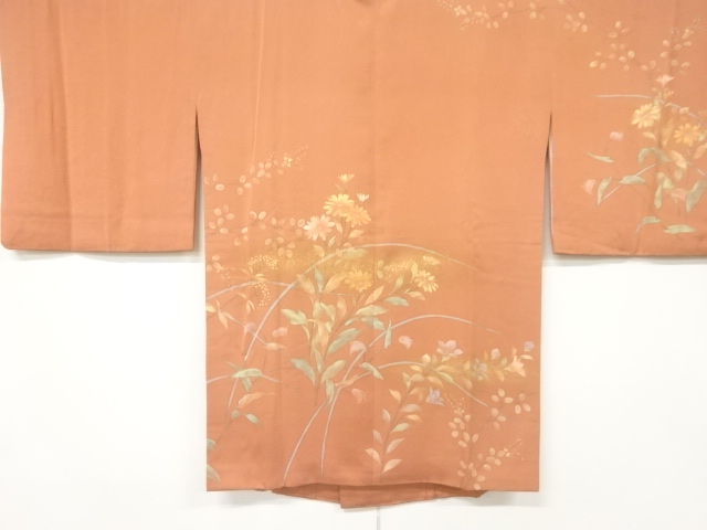 ★美品 ロング寸 お洒落な 道中着（正絹）仕立上り＜C619＞★ 小梅 ☆美品 ロング寸 お洒落な 道中着（正絹）仕立上り＜C619＞☆ 小梅様